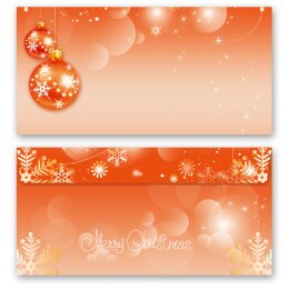 MERRY CHRISTMAS Briefpapier Sets Weihnachtspapier CLASSIC Briefpapier Set, 100 tlg., DIN A4 & DIN LANG im Set., SOC-8321-100