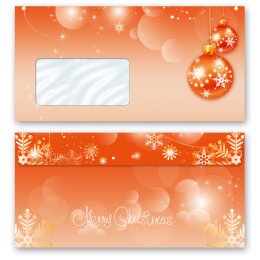 MERRY CHRISTMAS Briefpapier Sets Weihnachtspapier CLASSIC Briefpapier Set, 40 tlg., DIN A4 & DIN LANG im Set., SMC-8321-40