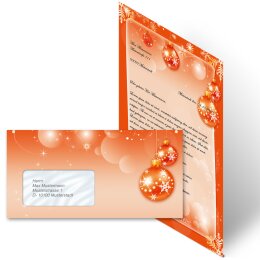 Briefpapier Set MERRY CHRISTMAS - 200-tlg. DL (mit Fenster)