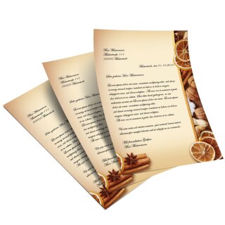 Briefpapier WEIHNACHTLICHES ALLERLEI - DIN A5 Format 50 Blatt