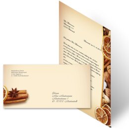 Briefpapier Set WEIHNACHTLICHES ALLERLEI - 40-tlg. DL (ohne Fenster)