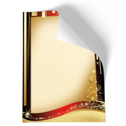 Briefpapier - Motiv WEIHNACHTSBRIEF | Weihnachten | Hochwertiges DIN A4 Briefpapier - 20 Blatt | 90 g/m² | einseitig bedruckt | Online bestellen!