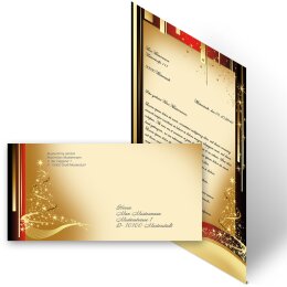 Briefpapier Set WEIHNACHTSBRIEF - 200-tlg. DL (ohne Fenster)