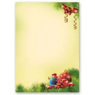 Briefpapier WEIHNACHTSDEKO - DIN A4 Format 50 Blatt