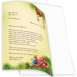 Briefpapier WEIHNACHTSDEKO - DIN A4 Format 50 Blatt