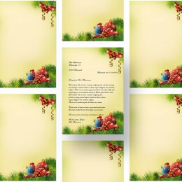 Briefpapier WEIHNACHTSDEKO - DIN A4 Format 50 Blatt