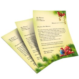 Briefpapier WEIHNACHTSDEKO - DIN A5 Format 50 Blatt