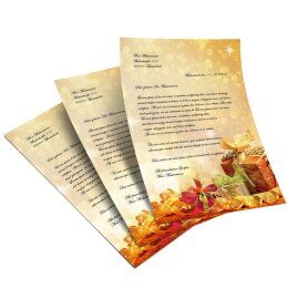 Briefpapier WEIHNACHTSGESCHENKE - DIN A5 Format 250 Blatt