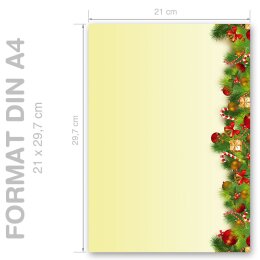 Briefpapier WEIHNACHTSGRÜSSE - DIN A4 Format 250 Blatt