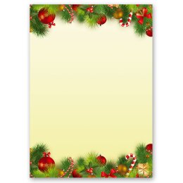 Briefpapier Set WEIHNACHTSGRÜSSE - 20-tlg. DL (ohne Fenster)