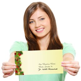 Briefpapier Set WEIHNACHTSGRÜSSE - 20-tlg. DL (ohne Fenster)