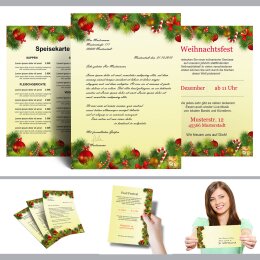 Briefpapier Set WEIHNACHTSGRÜSSE - 20-tlg. DL (ohne Fenster)