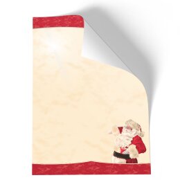 Nikolaus | Briefpapier - Motiv WEIHNACHTSMANN | Weihnachten | Hochwertiges Briefpapier einseitig bedruckt | Online bestellen! | Paper-Media