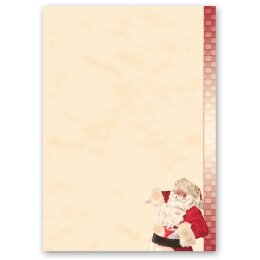 Briefpapier WEIHNACHTSMANN - DIN A5 Format 100 Blatt Weihnachten, Weihnachtspapier, Paper-Media