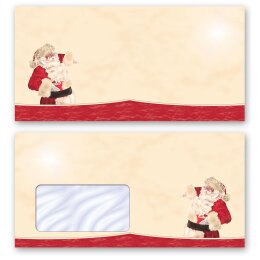 Nikolaus, Motiv-Briefumschläge Weihnachten, WEIHNACHTSMANN  - DIN LANG & DIN C6 | Motive aus unterschiedlichen Kategorien online bestellen! | Paper-Media