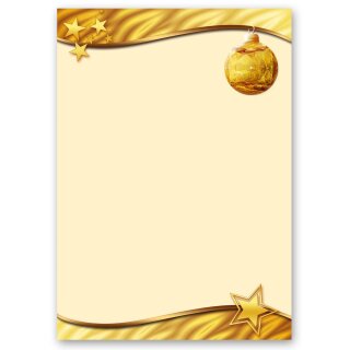 Briefpapier WEIHNACHTSSTIMMUNG – GOLD - DIN A4 Format 50 Blatt