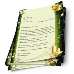 Briefpapier WEIHNACHTSSYMBOLE - DIN A4 Format 20 Blatt
