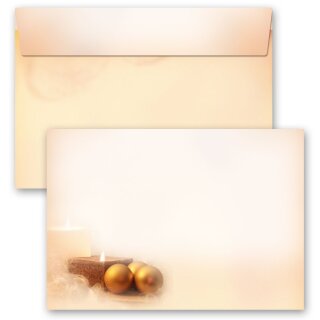 Briefumschläge WEIHNACHTSZEIT - 10 Stück C6 (ohne Fenster) Weihnachten, Weinachtsbriefumschläge, Paper-Media