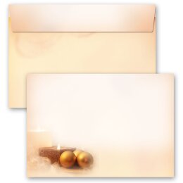 Briefumschläge WEIHNACHTSZEIT - 10 Stück C6 (ohne Fenster) Weihnachten, Weinachtsbriefumschläge, Paper-Media