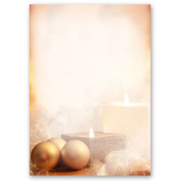 Motiv-Briefpapier-Sets Weihnachten, WEIHNACHTSZEIT Briefpapier Set, 100 tlg. - DIN A4 & DIN LANG im Set. | Online bestellen! | Paper-Media