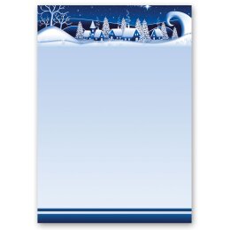 Briefpapier WINTERDORF-BLAU - DIN A4 Format 20 Blatt