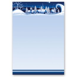 Briefpapier WINTERDORF-BLAU - DIN A4 Format 100 Blatt