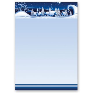 Briefpapier WINTERDORF-BLAU - DIN A4 Format 250 Blatt