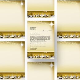 Briefpapier WINTERDORF GOLD - DIN A4 Format 250 Blatt