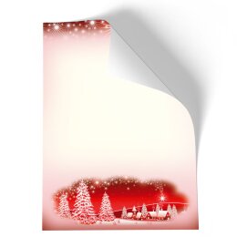 Briefpapier WINTERDORF-ROT - DIN A4 Format 250 Blatt