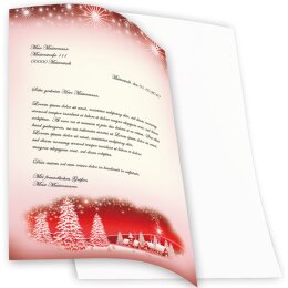 Briefpapier WINTERDORF-ROT - DIN A4 Format 250 Blatt