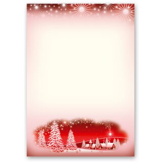 Briefpapier WINTERDORF-ROT - DIN A5 Format 250 Blatt