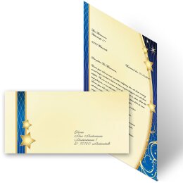 Briefpapier Set X-MAS - 100-tlg. DL (ohne Fenster)