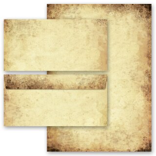 Briefpapier Set ALTES PAPIER - 100-tlg. DL (ohne Fenster) Antik & History, Geschichte, Paper-Media