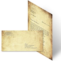 Briefpapier Set ALTES PAPIER - 100-tlg. DL (ohne Fenster)