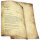 ALTES PAPIER Briefpapier Urkunde ELEGANT 20 Blatt Briefpapier, DIN A4 (210x297 mm), A4E-4025-20