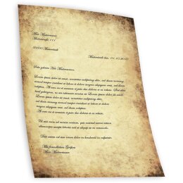 Briefpapier ALTES PAPIER - DIN A4 Format 50 Blatt