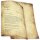 ALTES PAPIER Briefpapier Urkunde ELEGANT 50 Blatt Briefpapier, DIN A4 (210x297 mm), A4E-4025-50