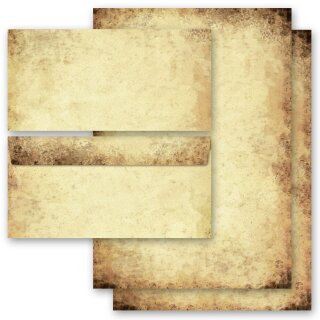 Motiv-Briefpapier Set ALTES PAPIER - 40-tlg. DL (ohne Fenster) Antik & History, Vintage, Paper-Media