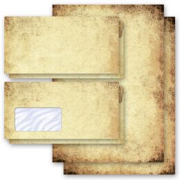 Motiv-Briefpapier Set ALTES PAPIER - 200-tlg. DL (mit Fenster) Antik & History, Nostalgie, Paper-Media