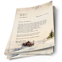 Briefpapier KUTSCHE IM WALD - DIN A4 Format 250 Blatt