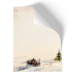 Briefpapier KUTSCHE IM WALD - DIN A5 Format 50 Blatt