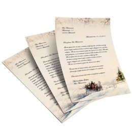Briefpapier KUTSCHE IM WALD - DIN A5 Format 50 Blatt
