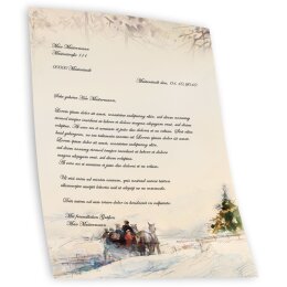 Briefpapier KUTSCHE IM WALD - DIN A5 Format 50 Blatt