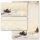 Briefpapier Set KUTSCHE IM WALD Variante A - 40-tlg. DL (ohne Fenster)