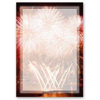 Briefpapier FEUERWERK AM HAFEN - DIN A4 Format 100 Blatt