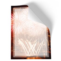 Briefpapier FEUERWERK AM HAFEN - DIN A4 Format 100 Blatt