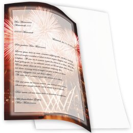 Briefpapier FEUERWERK AM HAFEN - DIN A4 Format 100 Blatt