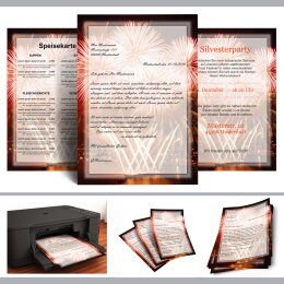 Briefpapier FEUERWERK AM HAFEN - DIN A4 Format 100 Blatt