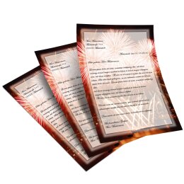 Briefpapier FEUERWERK AM HAFEN - DIN A4 Format 100 Blatt