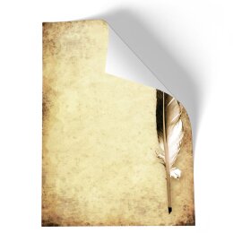 Briefpapier FEDER AUF ALTEM PAPIER - DIN A5 Format 50 Blatt